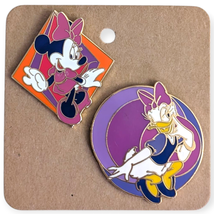 Minnie Mouse and Daisy Duck Vintage Disney Pins: Kooky Colors Best Friends - $74.90