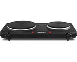 Countertop Double Cast Iron Burner, 1500 Watts Electric Hot Plate, Tempe... - $47.99