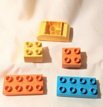 Lego Duplo Roof Orange Blue Yellow Shingles Square Rectangle Replacement Pieces - £7.23 GBP