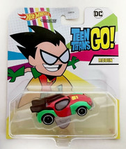 NEW Mattel GYB18 Hot Wheels Animation Teen Titans Go! ROBIN 1:64 Character Car - £16.98 GBP