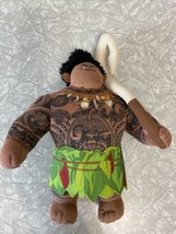 Walt Disney Moana Maui Stuffed Plush Doll Toy W/ Fish Hook 12 Inch. Just... - £13.07 GBP