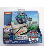 Nickelodeon Paw Patrol EVEREST&#39;S Rescue Snowmobile Vehicle - £39.46 GBP