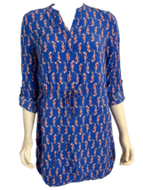 Crown &amp; Ivy Women&#39;s LS Seahorse Dress Blue Size 8 - $23.74
