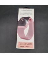 PRESS PLAY Stainless Steel Apple Watch Mesh Strap 6/SE/5/4/3/2/1 Pink Pl... - $13.50 CAD