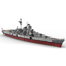 BuildMoc Bismarck Battleship Ship Model 1:200 Scale 7164 Pieces for Adults - £285.10 GBP