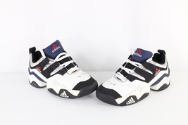 NOS Vintage 90s Adidas Mens Size 10.5 Spell Out Dad Shoes Sneakers White... - £108.63 GBP