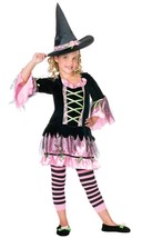 Blossom Witch Costume Girls Large 12-14 Halloween Pink Child 2-piece set - £17.32 GBP