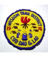 Wisdom Trail District Cub Dad &amp; Lad  Patch Boy Scout of America BSA Vint... - £27.06 GBP