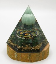 Green Jade Orgone Pyramid - A Harmony of Prosperity and Balance - £27.52 GBP