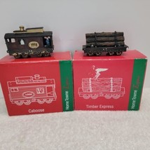 SET OF 2 1998 JC Penney Home Towne Christmas Holiday Timber Express &amp; Ca... - $21.23