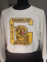 GRAMBLING STATE UNIVERSITY PULLOVER Sweatshirt Women&#39;s GSU Tiger Crop Top - £36.05 GBP