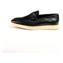 Belvedere Studio Men's Walking Shoes Penny Loafer Leather Maurizio Navy image 5
