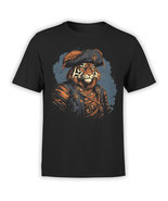 FANTUCCI Unisex Cool T-Shirts | Tiger Pirate T-Shirt | 100% Cotton - £17.29 GBP - £18.86 GBP