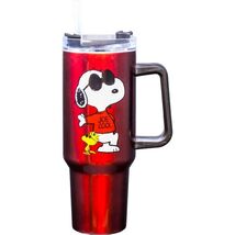 Snoopy Joe Cool Woodstock 19160 Peanuts Stainless Steel  Travel Tumbler ... - $41.58