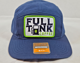 Full Tank Coffee Blue Patch Active Hat Cap UPF 50 Strapback Richardson O... - $237.26 MXN