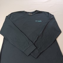 Columbia PFG Men's Black Cotton Long Sleeve Crewneck Graphic T-Shirt Size XL image 9
