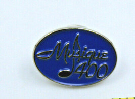 Musique 400 Music Oval Shaped Musical Notes Collectible Pinback Pin Button  - £8.98 GBP