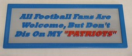 New England Patriots Magnetic Fan Sign - $223.42 MXN