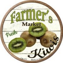 Farmers Market Kiwis Novelty Metal Mini Circle Magnet - £10.41 GBP