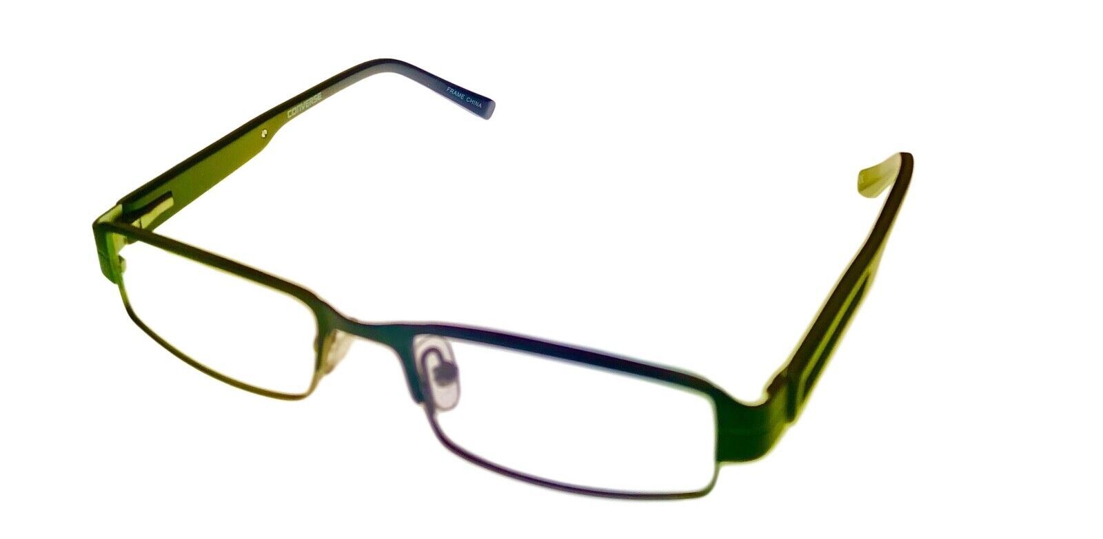 Converse Opthalmic Mens Rectangle Forrest Green Metal Eyewear Frame DJ 49mm