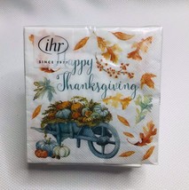 IHR Happy Thanksgiving Paper 20 Napkins 5” X 5” - £6.99 GBP
