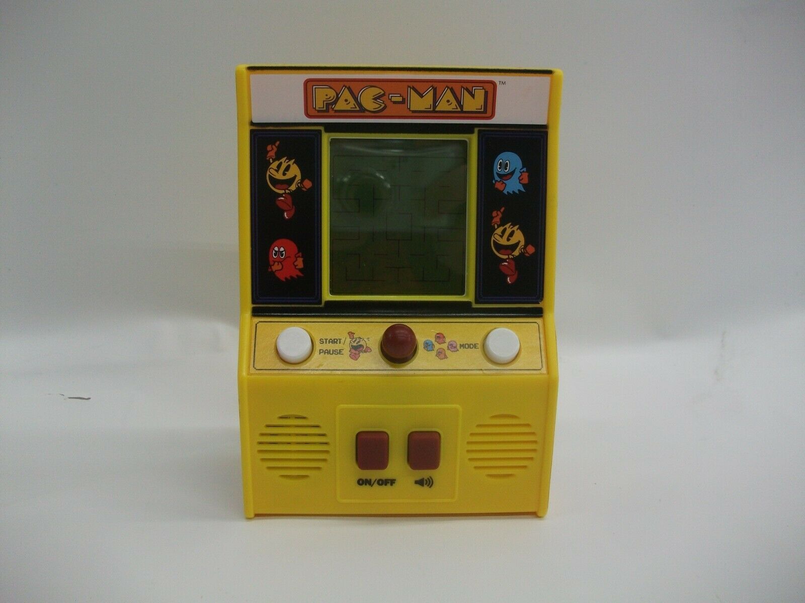 Pac Man Mini Arcade Handheld Electronic Game Tested Works Bandai Namco 09521 - £12.62 GBP