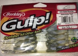 Berkley Gulp-GDTG3-WMPR Watermelon Pearl-3&quot;/8cm Doubletail Minnow Grub 8ct NEW - £27.60 GBP