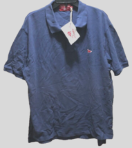 Tejas Yacht Club 100% Pima Cotton Yachtsman Blue Men&#39;s Polo Shirt 2XL Ta... - $16.82