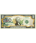 CONNECTICUT State/Park COLORIZED Legal Tender U.S. $2 Bill w/Security Fe... - $14.92