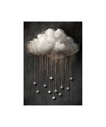 interoknack Luxury Black Abstract Cloud Wall Art  Modern Living Room De... - €154,73 EUR