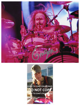 Ginger Fish signed 8x10 photo proof COA auto Rob Zombie &amp; Marilyn Manson Drummer - £90.99 GBP