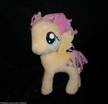 11&quot; 2012 My Little Pony Fluttershy Yellow &amp; Pink Stars Stuffed Animal Plush Toy - £15.14 GBP