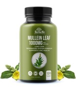 HerbaMe Mullein Leaf 1000mg, 120 Capsules, Lung Detox for Smokers, Lung ... - $62.12 CAD