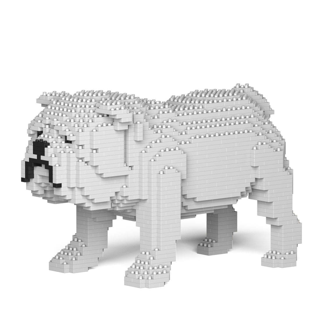 English Bulldog Sculptures (JEKCA Lego Brick) DIY Kit