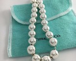 Large 8.5&quot; Tiffany &amp; Co HardWear Ball Bracelet Sterling Silver 10mm Bead - £263.88 GBP