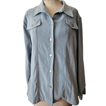 Light Blue Shacket Size 12 - £27.37 GBP