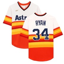 NOLAN RYAN Autographed &quot;HOF 99&quot; Astros Authentic Throwback Jersey FANATICS - £654.67 GBP