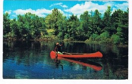 Sports Postcard Canoeing Fishermans Dream Come True - $2.05