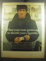 1975 Winston Cigarettes Ad - When your taste grows up, so should your cigarette - £14.69 GBP