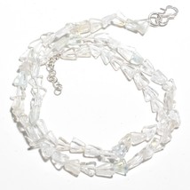White Quartz Natural Gemstone Beads Multi Shape Strand Length 19&quot; KB-1276 - £8.68 GBP