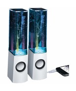 Merkury Innovations Rhythm Universal LED &amp; Water Dancing Stereo Speakers - $751.72 MXN