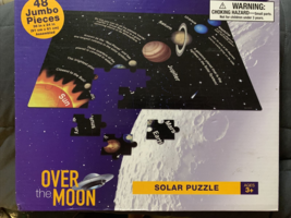Over The Moon Solar Puzzle 48 Jumbo Pieces 36"X24" Ages 3+ Pieces Sealed - $29.58