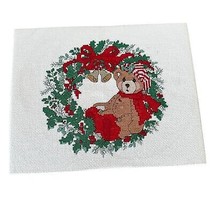Teddy Bear Christmas Wreath Cross-stitch - £14.14 GBP