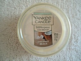 " NWT " Yankee Candle Scenterpiece Coconut Beach Scent Meltcup " SMELLS GREAT " - $14.01