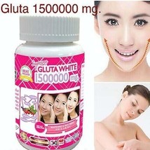 Gluta White Supreme 1500000Mg Whitening Anti Aging Reduce Freckles Softgels 30pc - £14.20 GBP