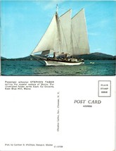 Maine Blue Hill Stephen Taber Passenger Schooner Sail Boat Vintage Postcard - £7.51 GBP