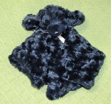 Minky Swirl Puppy Blankets &amp; Beyond Dog Security Blanket Plush Dark Blue Baby - £9.91 GBP