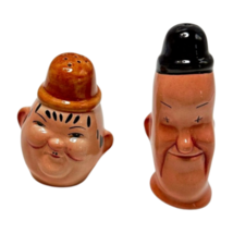 Beswick Laurel &amp; Hardy Set Salt &amp; Pepper Vintage MCM 1950s - $52.42