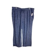 Old Navy Womens  Pants Adult Size XL Blue Linen Pull On Pockets NEW - £20.42 GBP