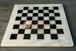 12&quot; Marvelous Inlaid Chess Top Coffee Table Mosaic Gemstone Art Columbus Gift - £156.11 GBP